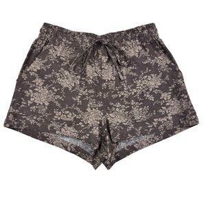 Kori 100% Cotton Soft Comfy Leisure Floral Pull On Shorts Women's Size Small